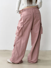Mesh Pocket Cargo Wide-Leg Pants - CHINASQUAD