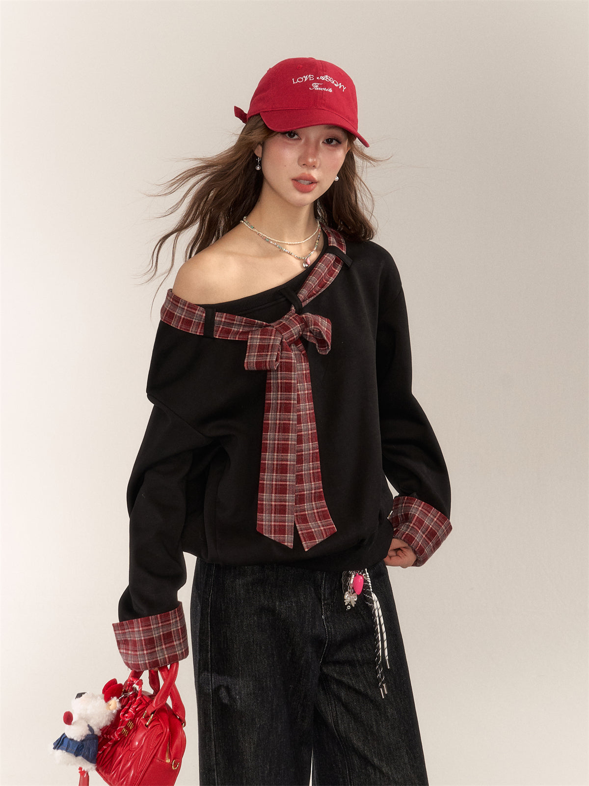 Embroidered Vintage Red Baseball Cap - CHINASQUAD