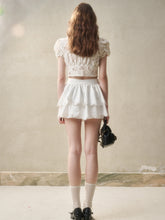 Flower Embroidered Lace Waist Skirt - CHINASQUAD