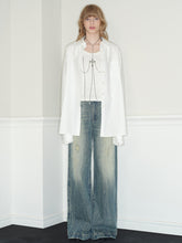 White Design Concept Fake Two-Piece Shirt - CHINASQUAD