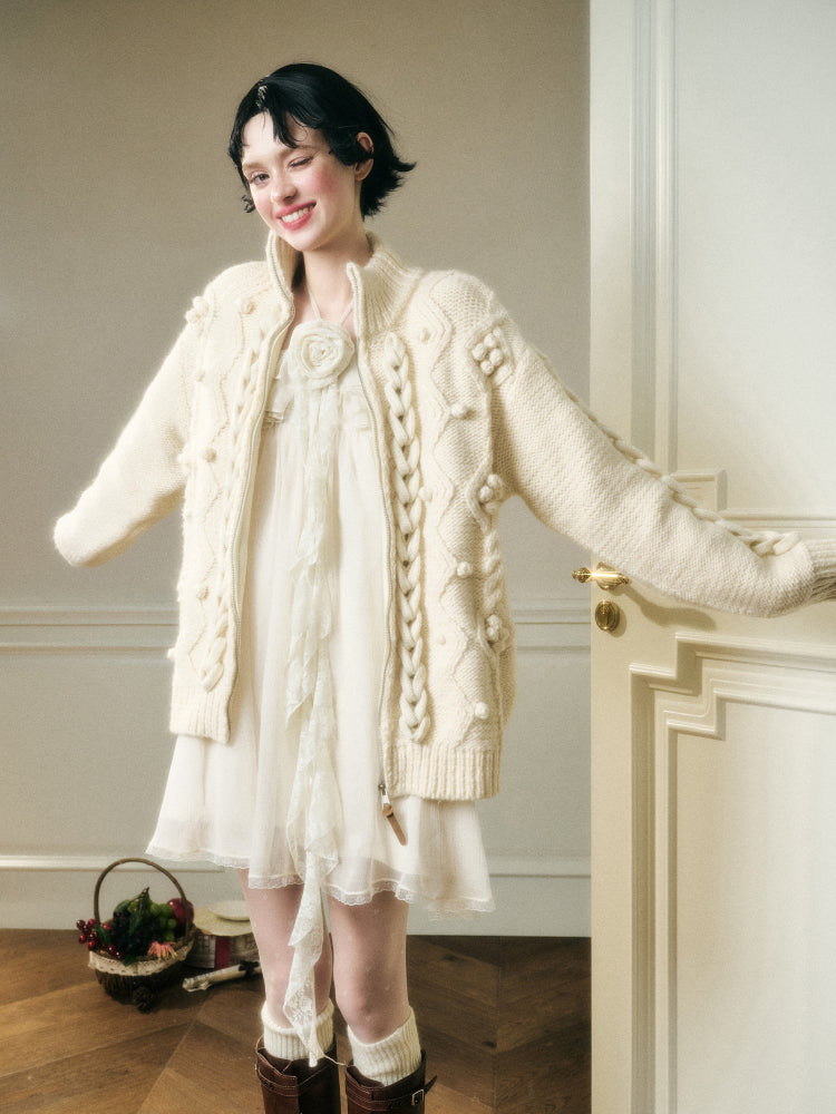 Halter Neck Off-Shoulder Ribbon Dress - CHINASQUAD