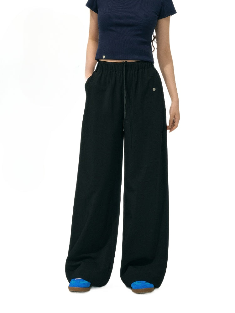 Tie-waist Drapey Airy Pants - CHINASQUAD