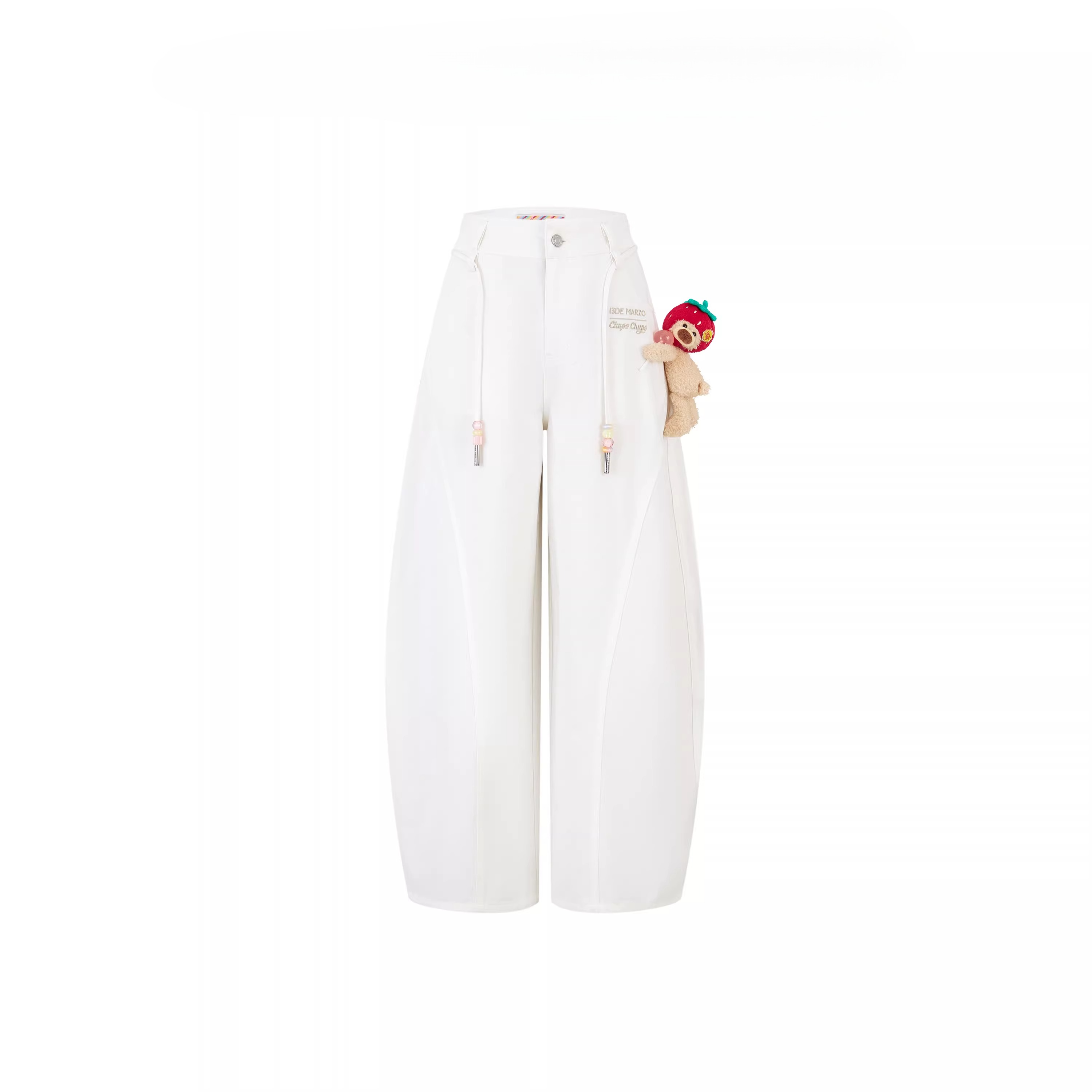 Curved-Hem Cargo Pants