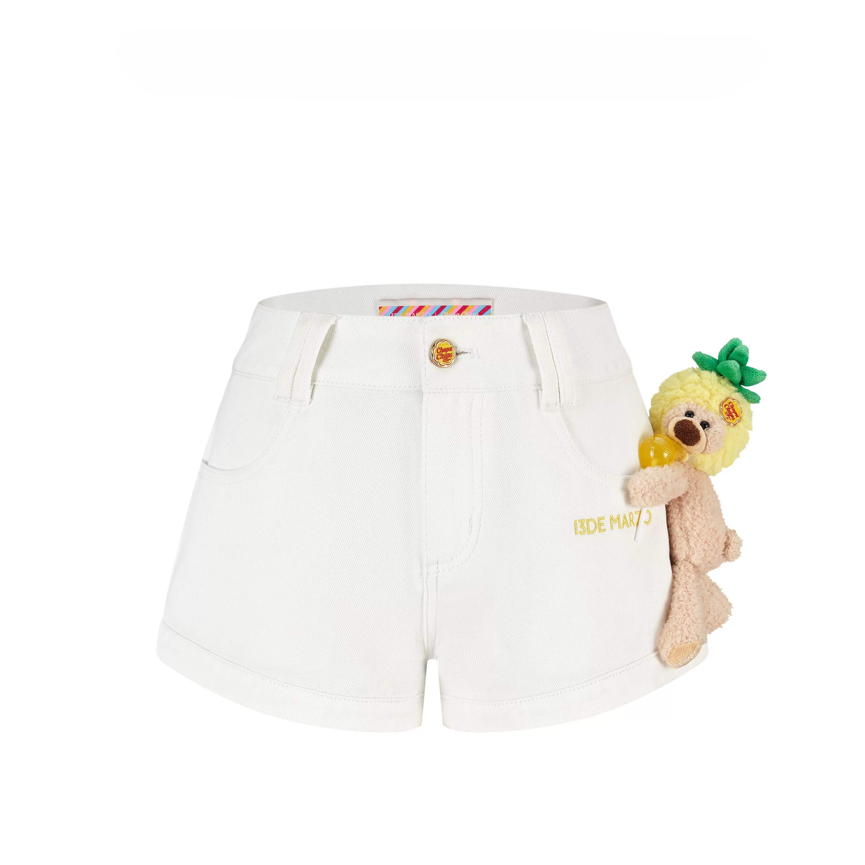 Lollipop V-Waist Slim-Fit Shorts
