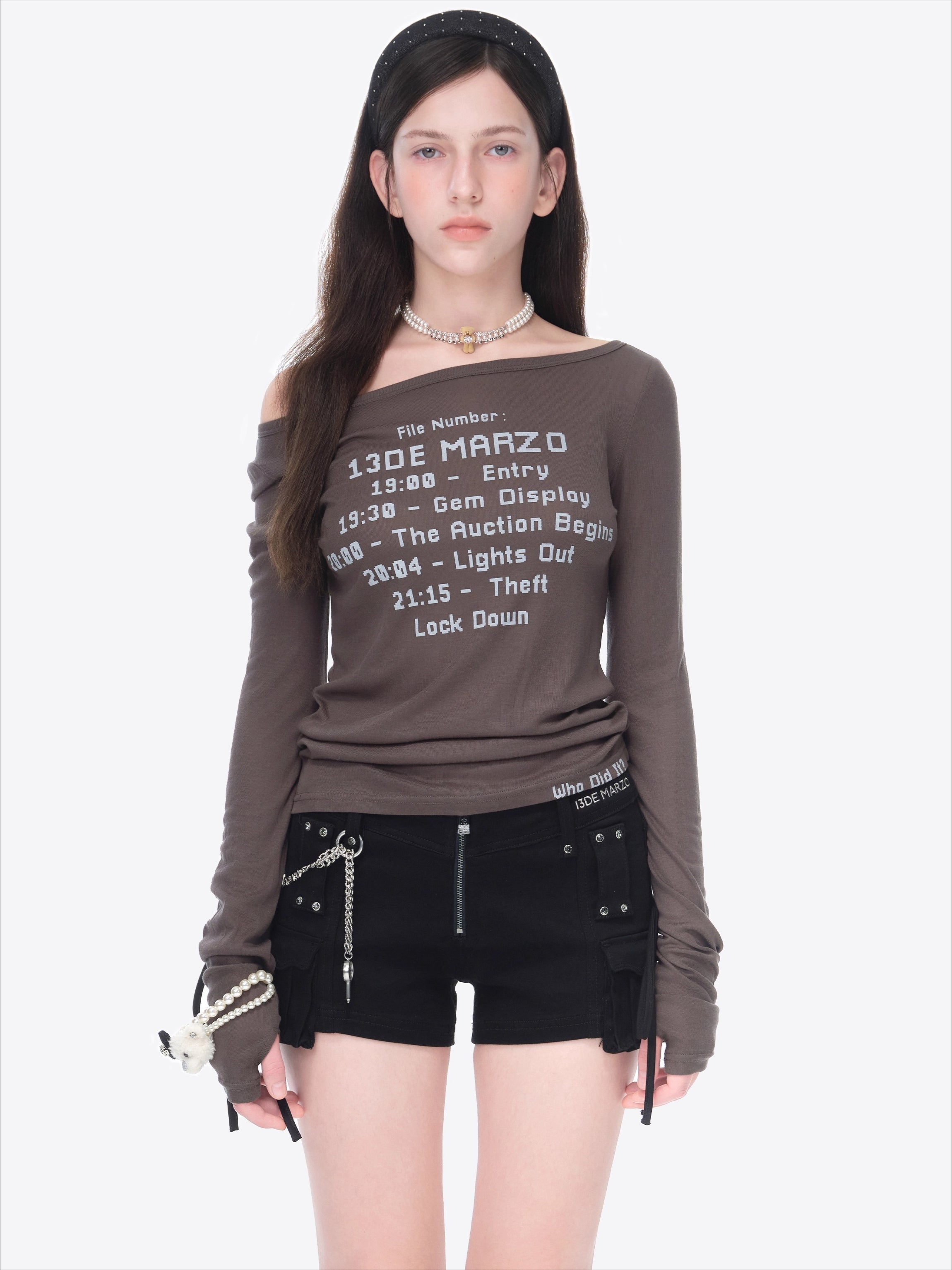 Timeline Fitted Long-Sleeve T-Shirt