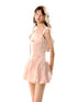 (Final Sale) Pink Handmade Flora Bud Dress - CHINASQUAD