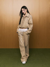 Lace Waist Wide-Leg Straight Pants - CHINASQUAD