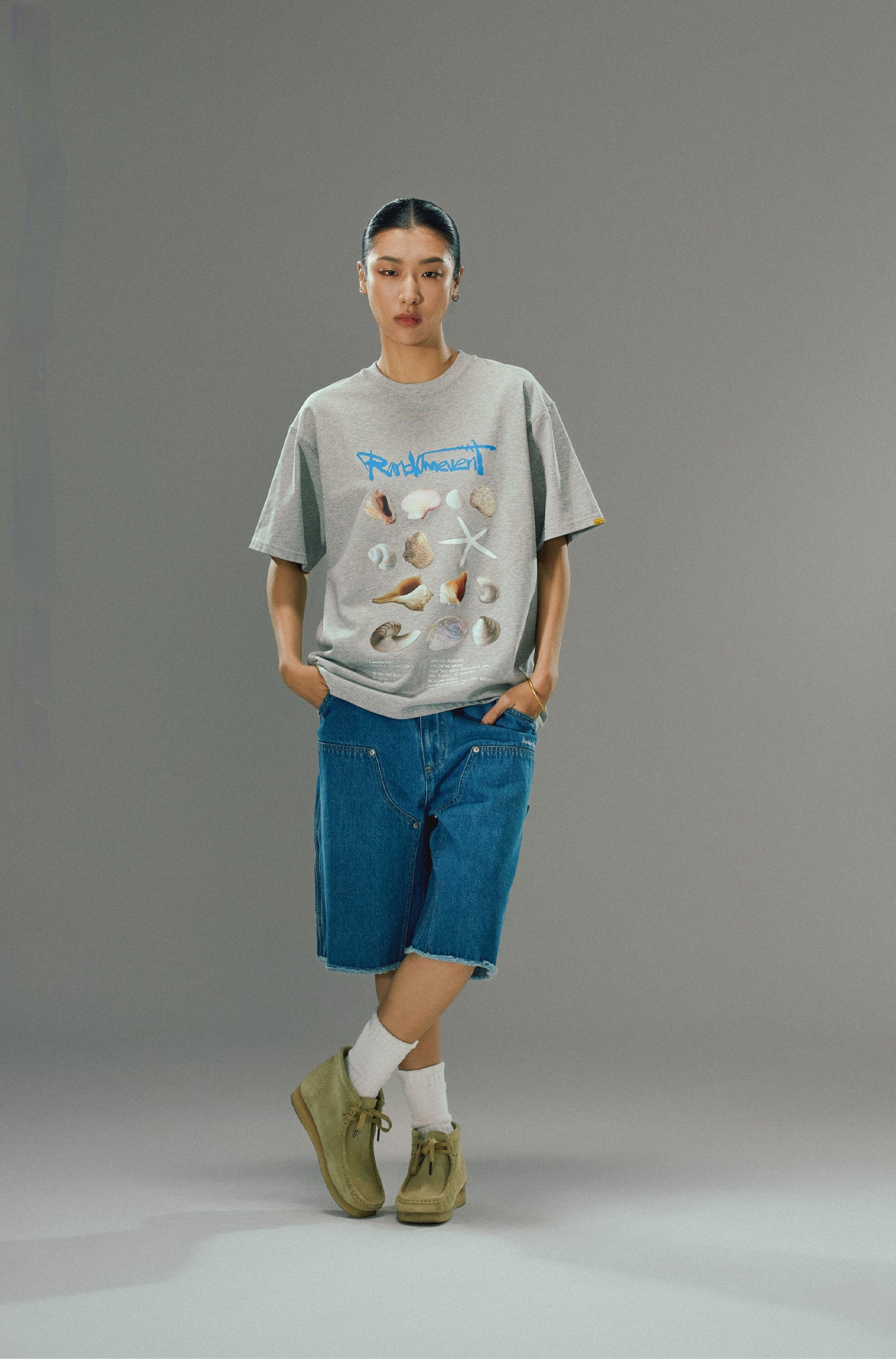 Embroidered Denim Shorts - CHINASQUAD