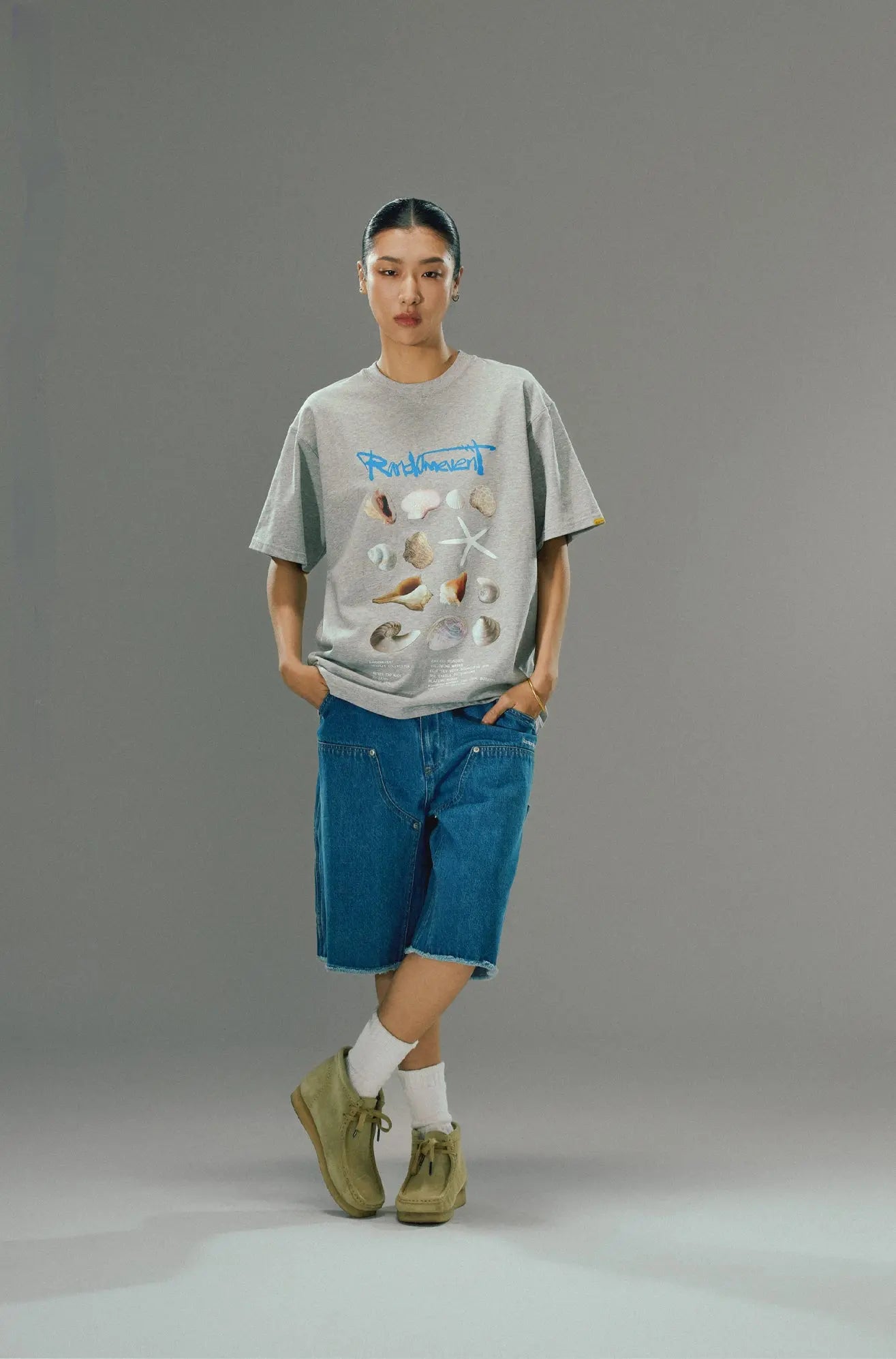Embroidered Denim Shorts - CHINASQUAD