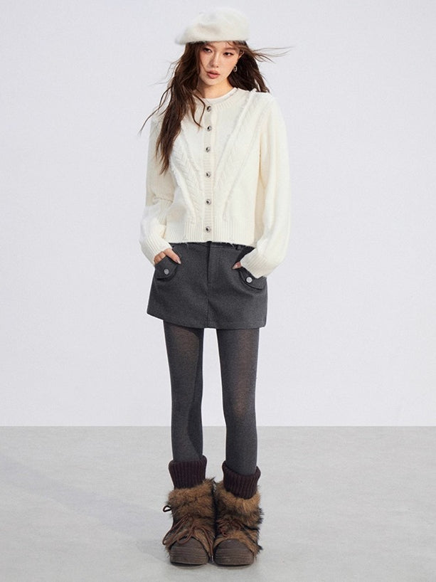 Soft Plush Cable-Knit Sweater