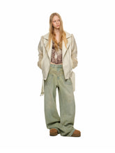 Fur Panel Quilted Moto Jacket - CHINASQUAD