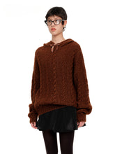 Bow-Tie Hooded Knit Hoodies - CHINASQUAD