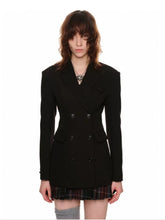 Black & Gray Blazer Dress - CHINASQUAD