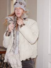 Shearling-Trimmed Suede Patchwork Down - CHINASQUAD