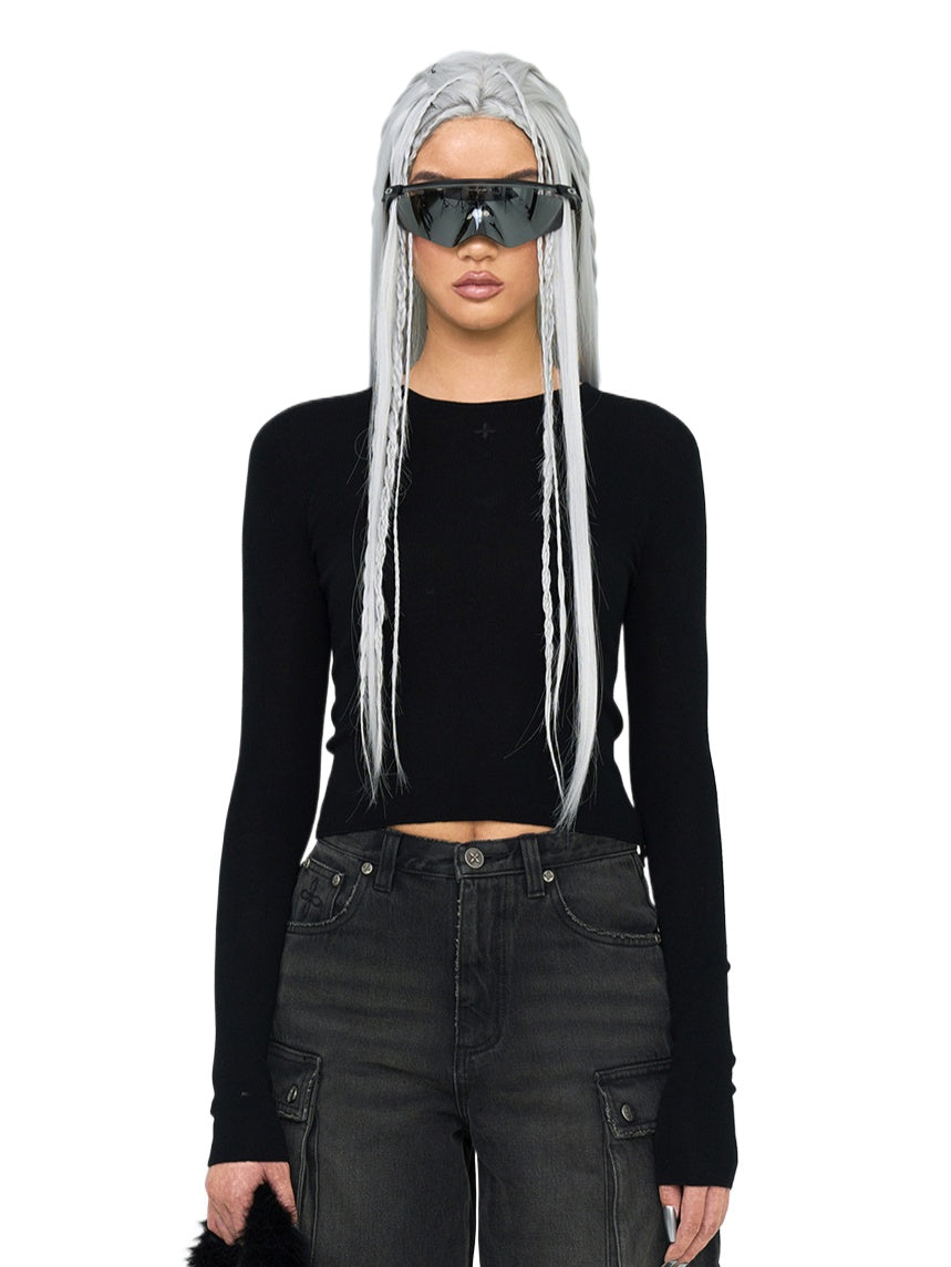 Hug Seamless Knitted Wool Crewneck Sweater - CHINASQUAD