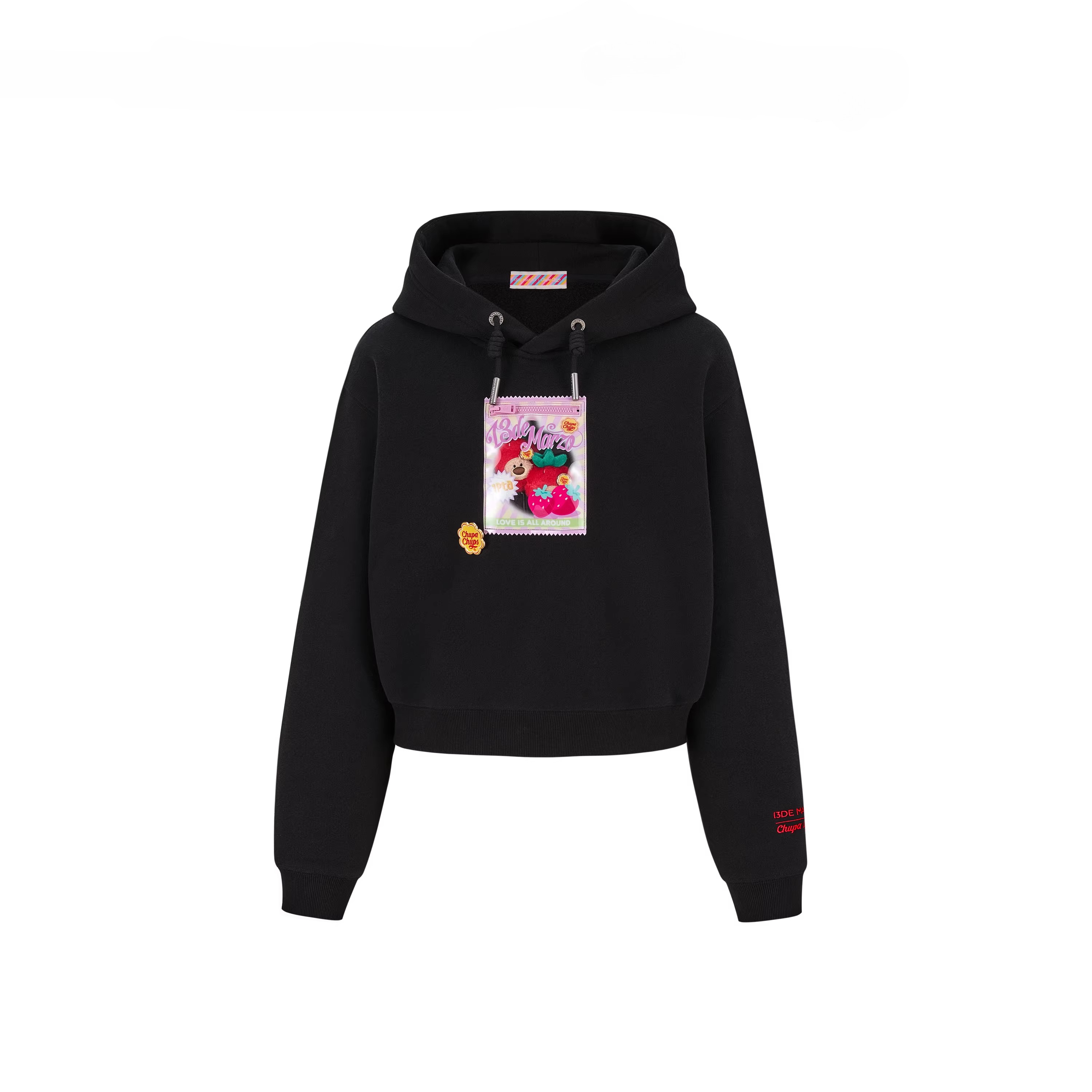 Lollipop Wrapper Cropped Hoodie