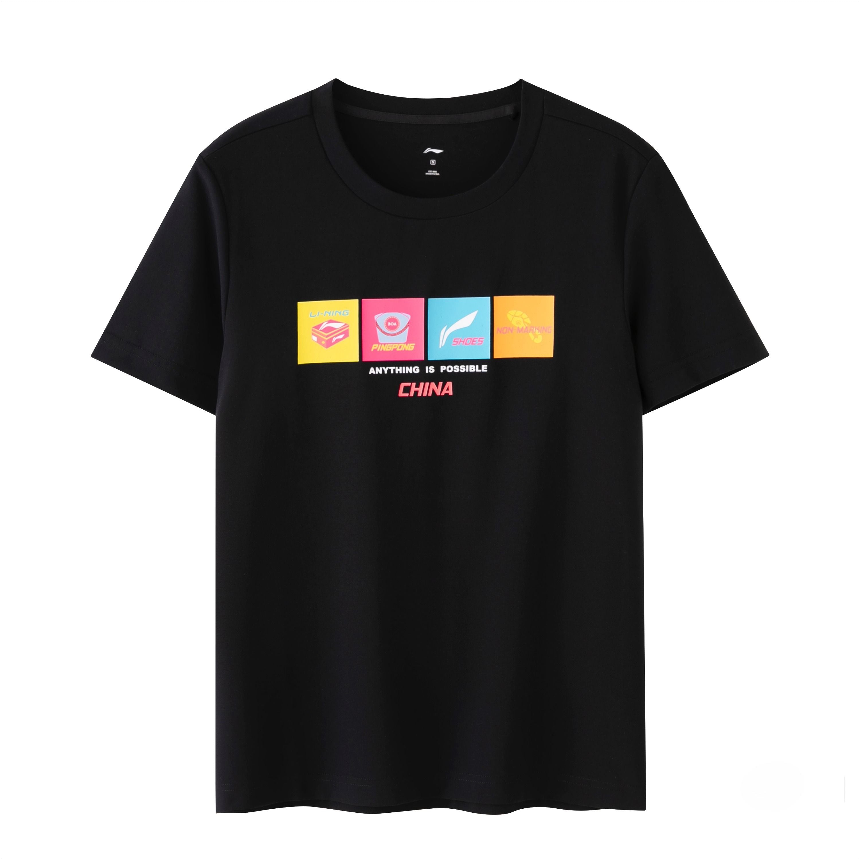 Li-Ning Ping Pong Series Printed Crewneck T-Shirt - CHINASQUAD
