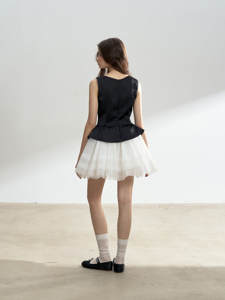 Satin Lace Ballet Dress - CHINASQUAD