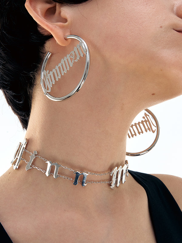 Punk Letter Choker Necklace - CHINASQUAD