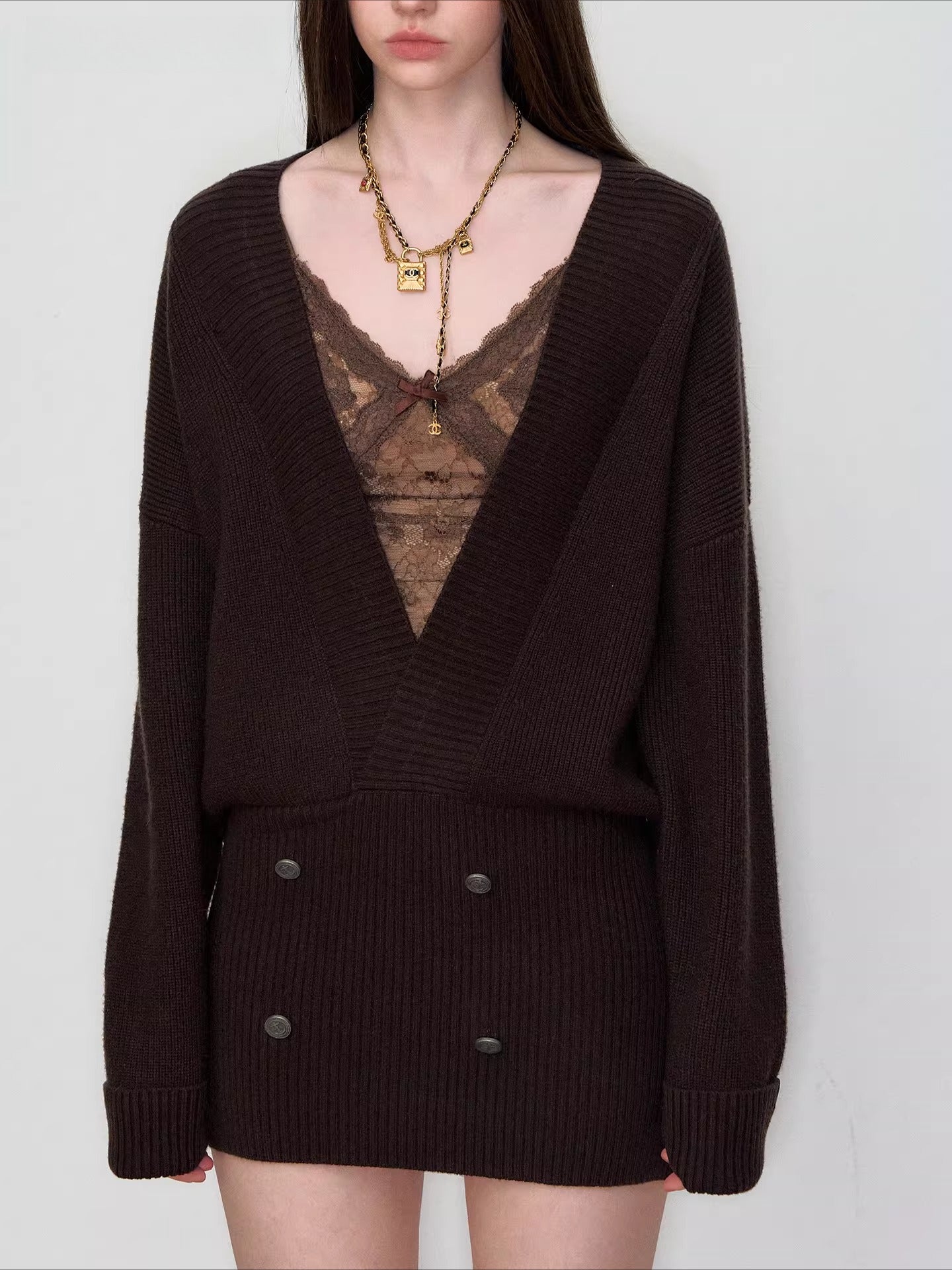 Heavyweight Knit Sweater Dress