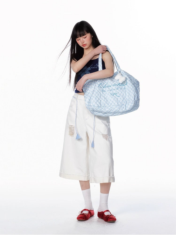 Large-Capacity Shoulder Tote Bag