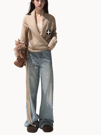 Vintage Straight-Leg Cotton Denim Jeans