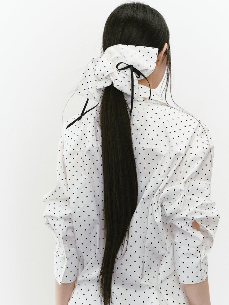 Heavy Lace Patchwork Large Hoop - CHINASQUAD