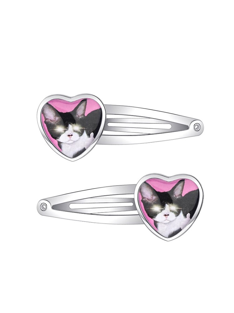 Cat &  Dog Heart Hair Clips - CHINASQUAD