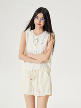 Skin-friendly Lace Hollow-out  Tank Top & Shorts Set - CHINASQUAD