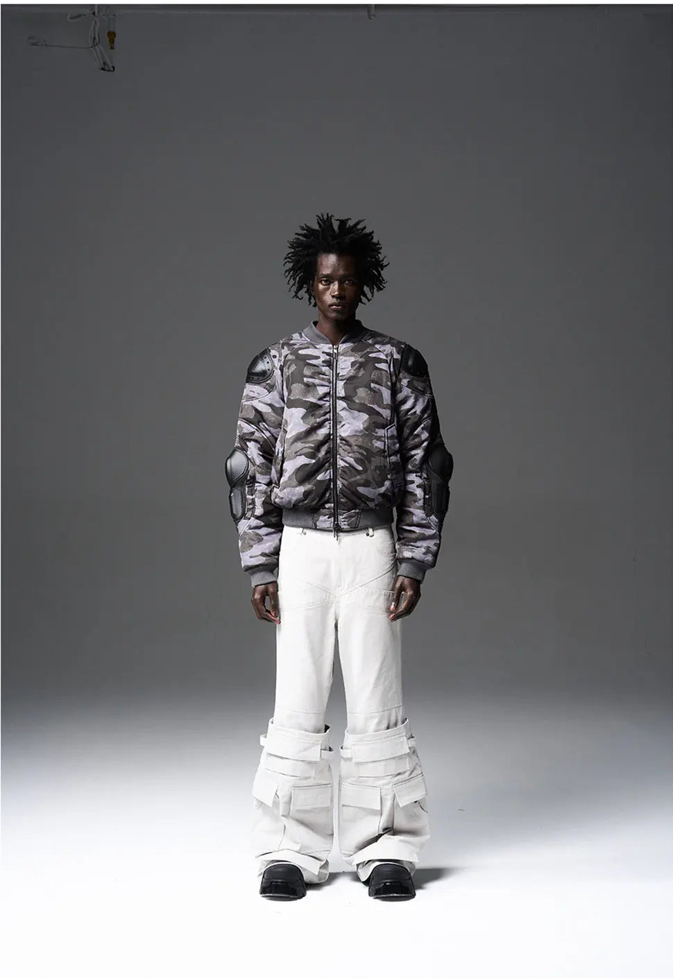 Dark Gray & Light Gray Cargo Pants - CHINASQUAD