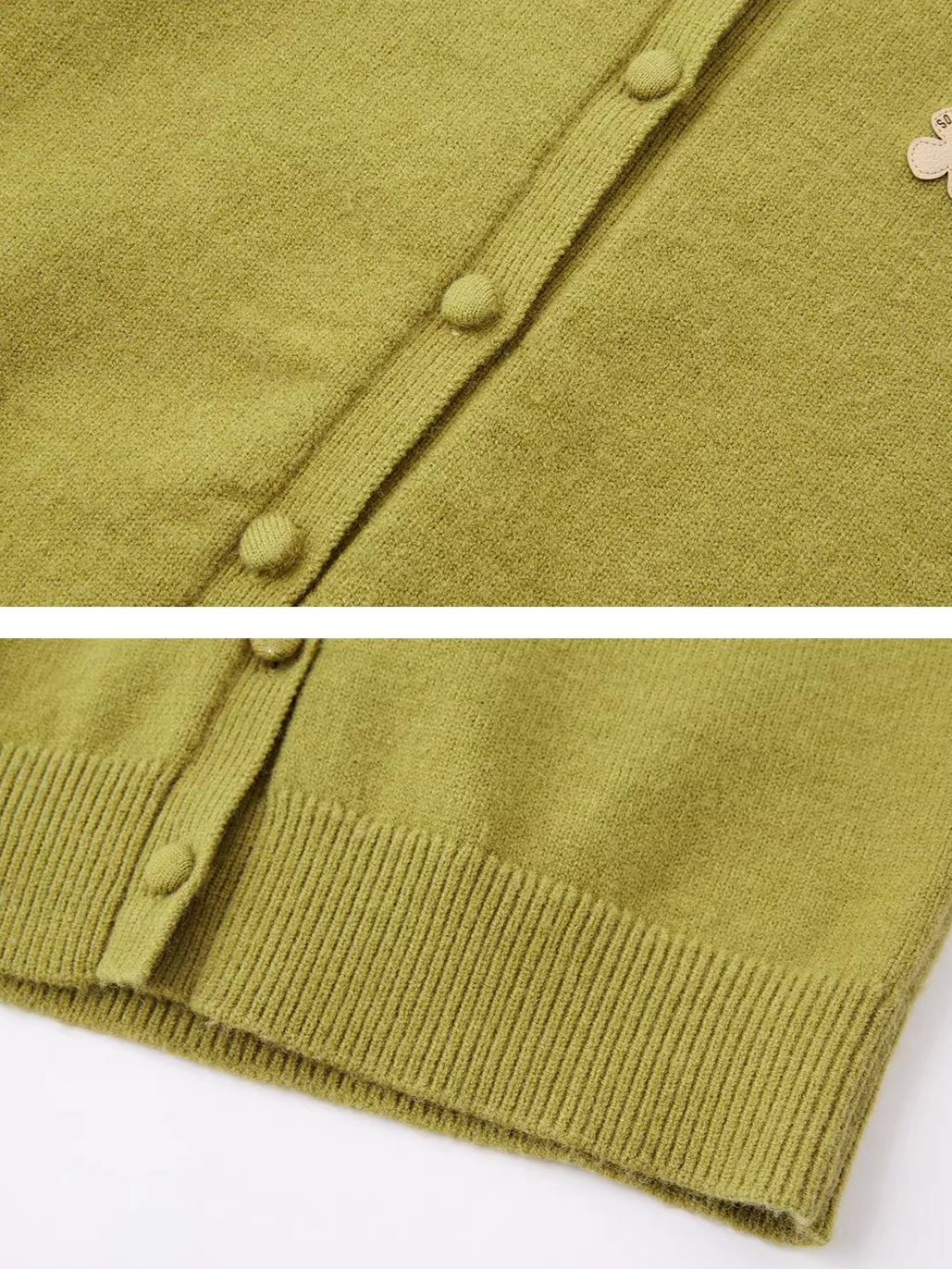 Fur Collar Soft-Touch Plush Cardigan