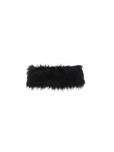 Black & White Fur Waist Belt - CHINASQUAD