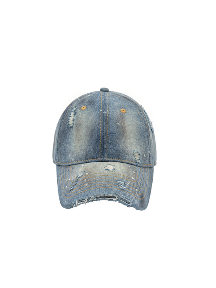 Washed Denim Baseball Cap - CHINASQUAD