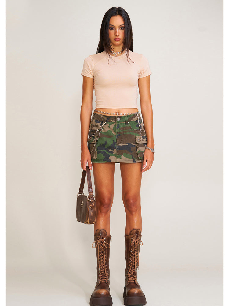 Compass Wild Road Cargo Skirt Sand