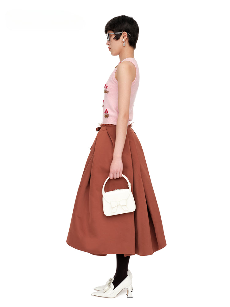 Pink & Blue Embroidered Knit Vest - CHINASQUAD