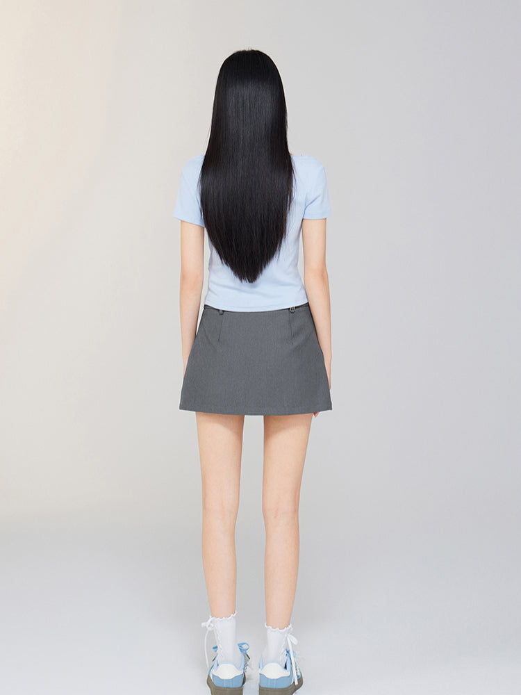 One-shoulder Lace T-shirt - CHINASQUAD