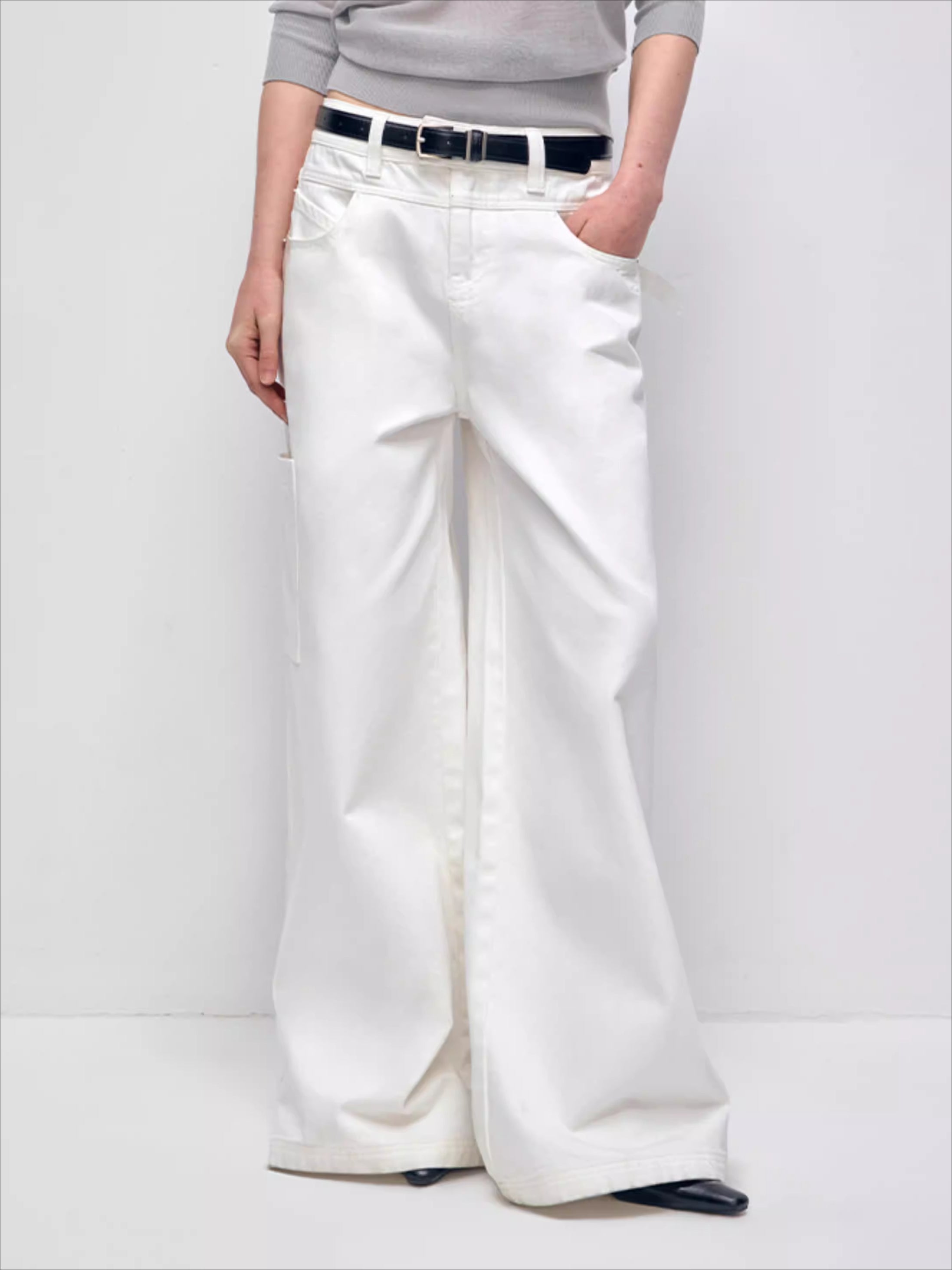 Vintage Soft-Washed Low-Rise Wide-Leg Jeans