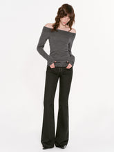 High-End Wool Off-shoulder Knit  - CHINASQUAD