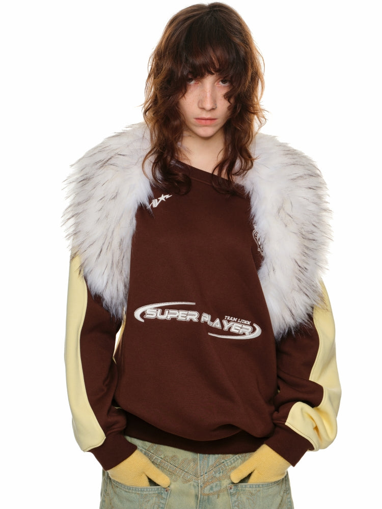Off-Shoulder Sports Jersey Sweatshirt - CHINASQUAD