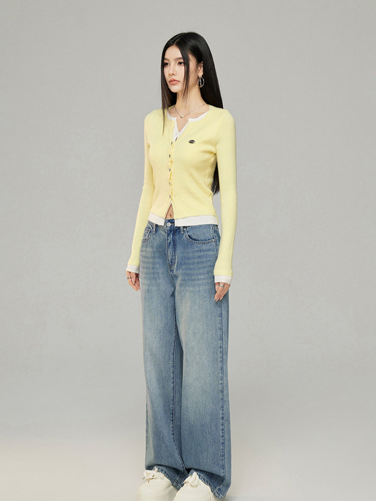 Color-blocked Knit Top - CHINASQUAD