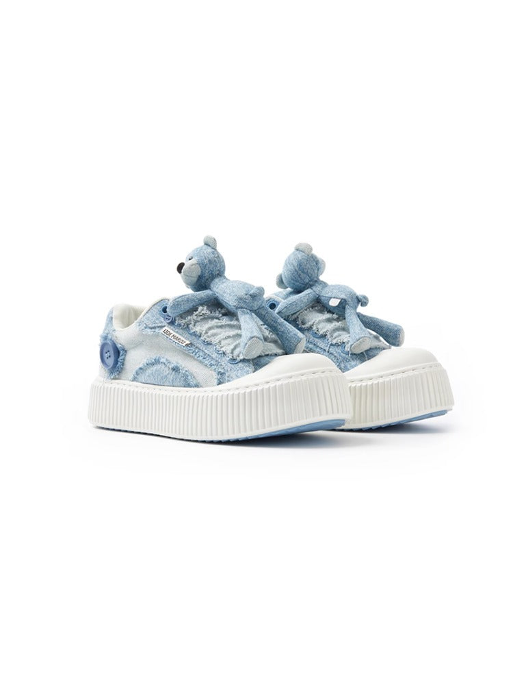 Bear Denim Biscuits Sneakers - CHINASQUAD