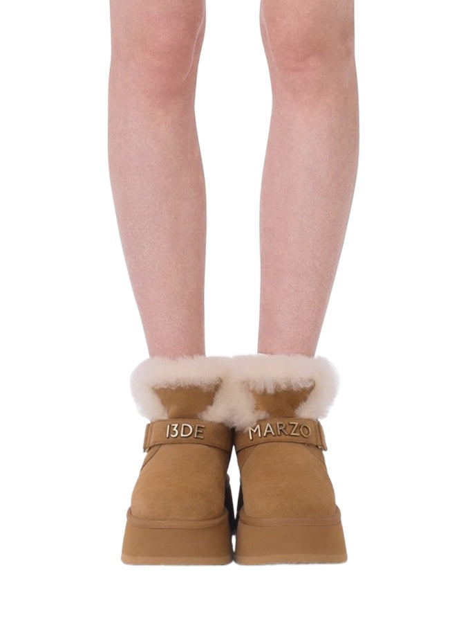 Plush Lined Short Ankle Snow Boots