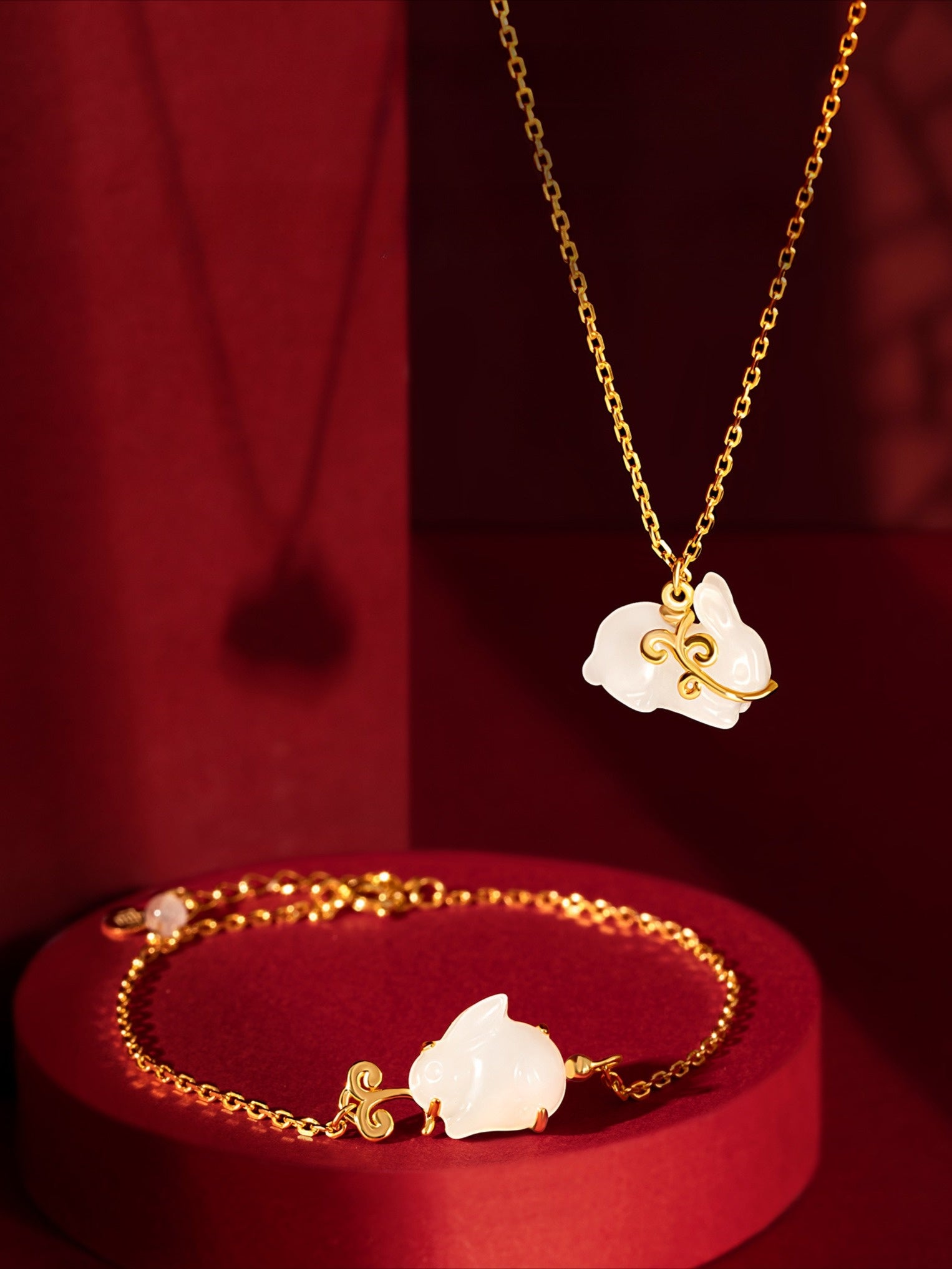 Hetian Jade Little Jade Rabbit Bracelet - CHINASQUAD