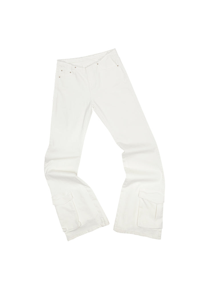 Rhinestone Flared Pants - CHINASQUAD