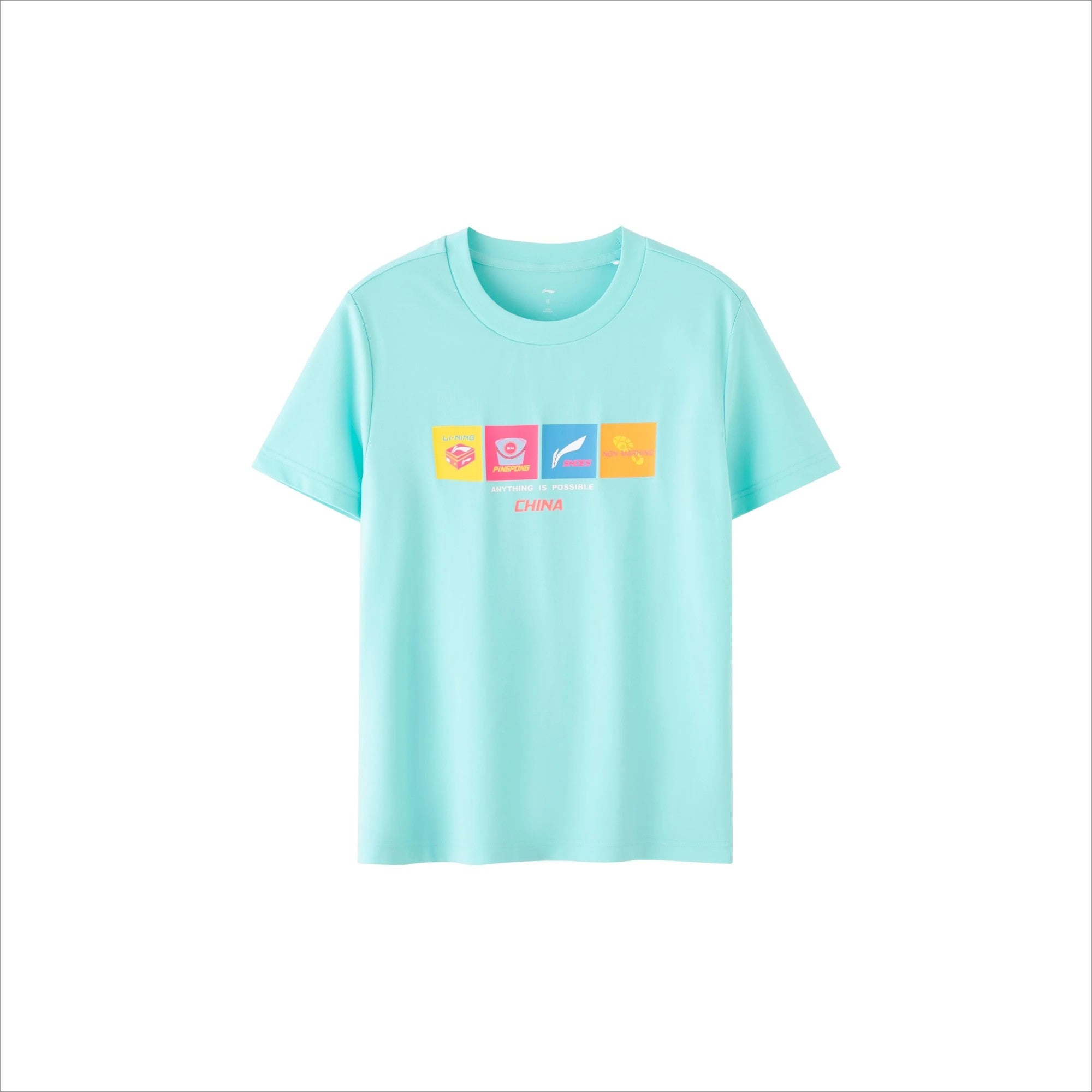 Li-Ning Ping Pong Series Printed Crewneck T-Shirt - CHINASQUAD