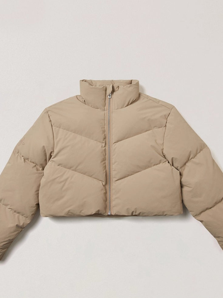 Desert Cross Cropped Down Jacket