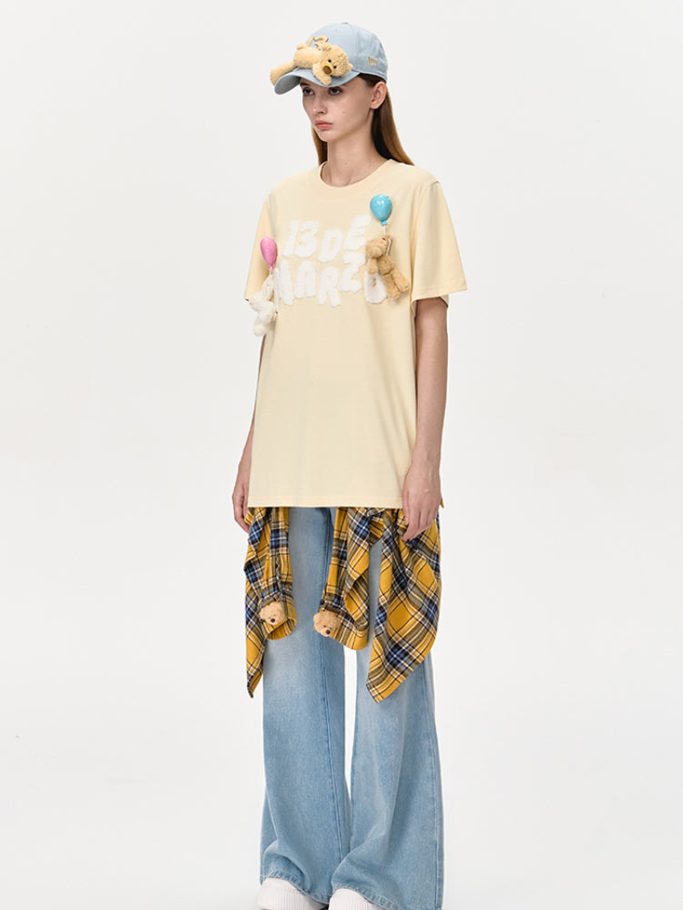 Balloon Doll Graphic Short-Sleeve T-Shirt - CHINASQUAD