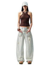 Floral Austrian Rhinestone I-shaped Vest - CHINASQUAD