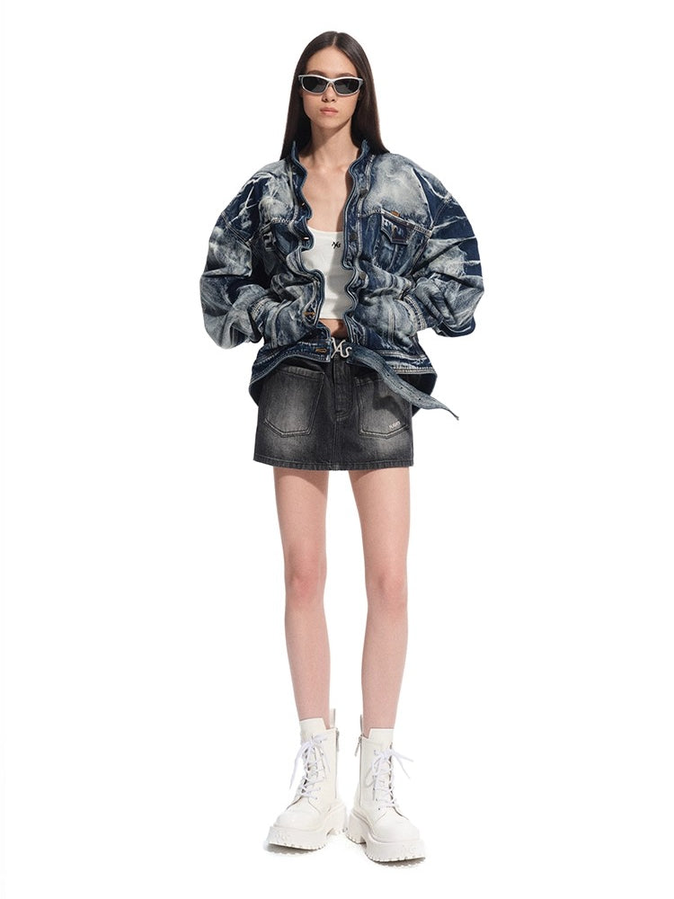 "Feria Series" Volcano Washed Denim Jacket - CHINASQUAD
