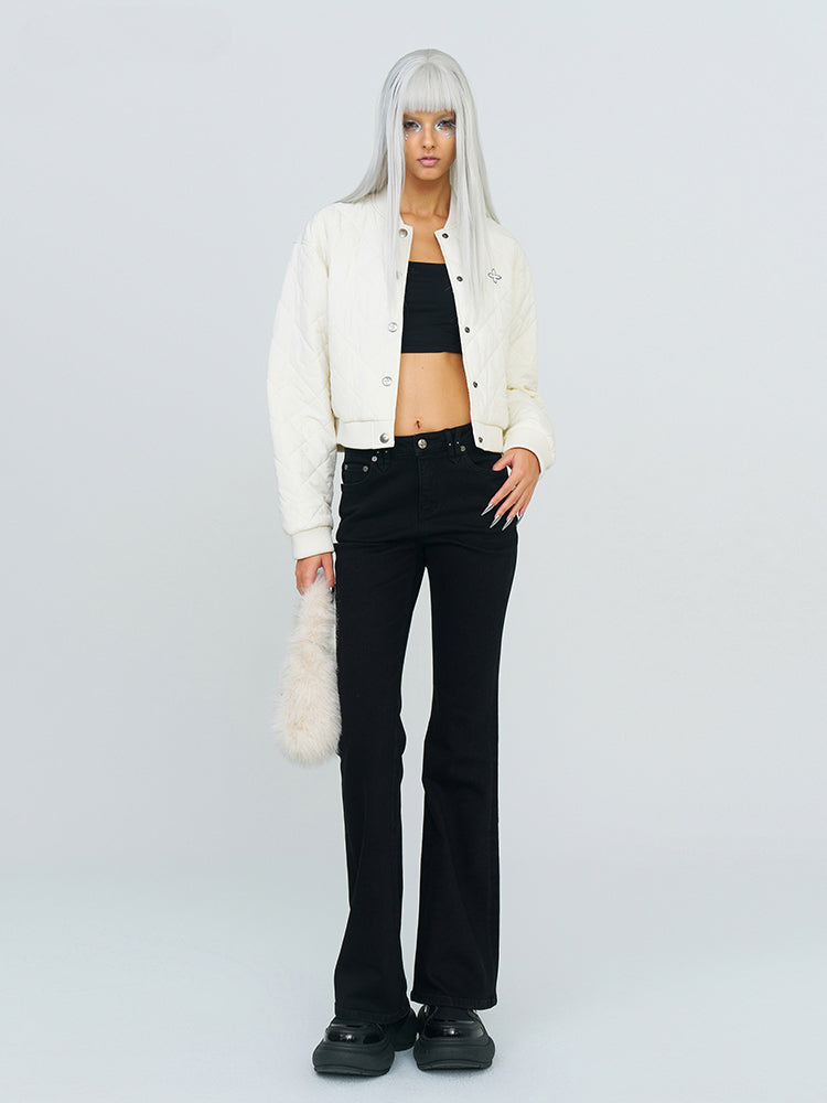 Wild Mustang Classic Elastic Flare Jeans - CHINASQUAD